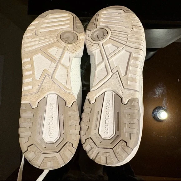 New Balance 550 White and Gray Sneakers - Picture 5 of 5